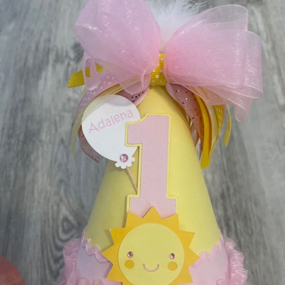 You Are My Sunshine Girls 1st Birthday Hat